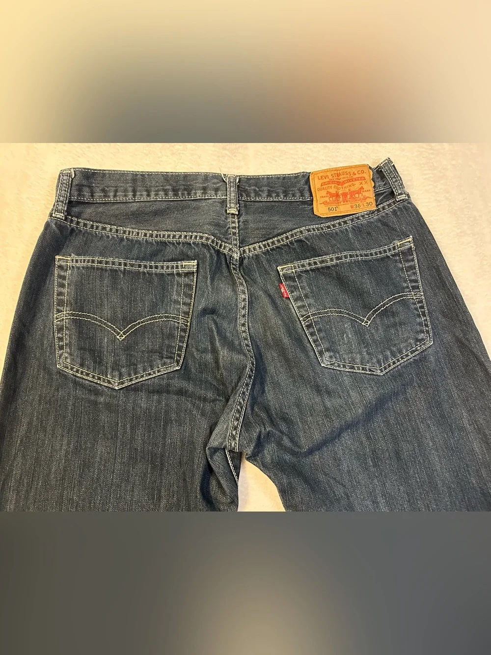 Levi's Men's Relaxed Dark Blue Denim Jeans